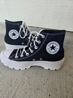 Converse Black and White High-Top Sneakers Canvas
